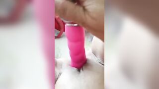 My Step Mommy Fucks her Twat with our Toy 