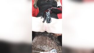 Me Time (touched and Screwed myself with a Toy Wearing Leather Gloves)