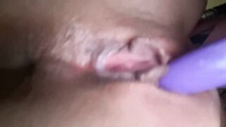 Close up Vagina Cum Shot with new Sex Toy(: