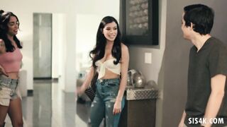 Savanna Sixx gets blackmailed by her huge cocked brother