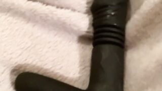 SEX TOY TEST - Sensivo Thrusting Dildo Older cougar BBW Chubby Milf
