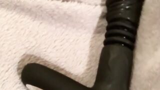 SEX TOY TEST - Sensivo Thrusting Dildo Older cougar BBW Chubby Milf