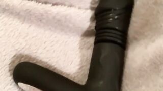 SEX TOY TEST - Sensivo Thrusting Dildo Older cougar BBW Chubby Milf