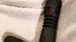 SEX TOY TEST - Sensivo Thrusting Dildo Older cougar BBW Chubby Milf