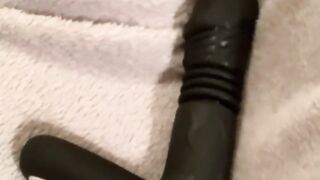 SEX TOY TEST - Sensivo Thrusting Dildo Older cougar BBW Chubby Milf