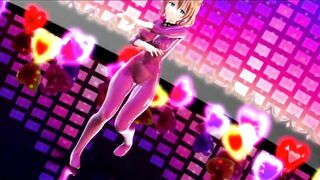Mmd R18 Shot Chan Pink Rubber Suit Bombshell and Beauty 3d Animated
