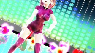 Mmd R18 Shot Chan Pink Rubber Suit Bombshell and Beauty 3d Animated