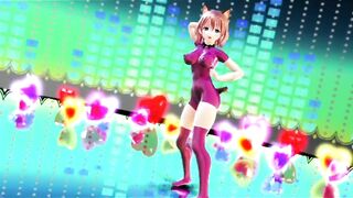 Mmd R18 Shot Chan Pink Rubber Suit Bombshell and Beauty 3d Animated