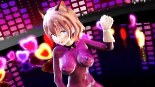 Mmd R18 Shot Chan Pink Rubber Suit Bombshell and Beauty 3d Animated