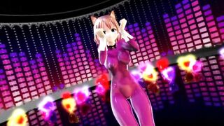 Mmd R18 Shot Chan Pink Rubber Suit Bombshell and Beauty 3d Animated