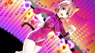 Mmd R18 Shot Chan Pink Rubber Suit Bombshell and Beauty 3d Animated