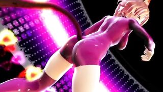 Mmd R18 Shot Chan Pink Rubber Suit Bombshell and Beauty 3d Animated