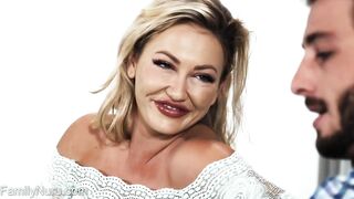 Lusty cougar seduce young bro during grind