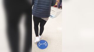 Step Milf 2 Creampie into Outside Supermarket Fucking Step Son