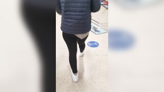 Step Milf 2 Creampie into Outside Supermarket Fucking Step Son