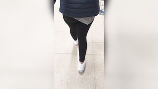 Step Milf 2 Creampie into Outside Supermarket Fucking Step Son