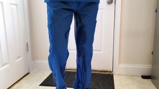 Nurse Wetting her Scrubs