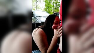 Alabama_couple256 cougar Deepthroats public inside the Parking Lot so everyone can watch