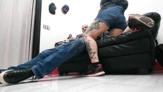 Back Room between Tattoos Spun Anal
