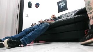 Back Room between Tattoos Spun Anal