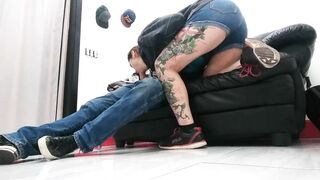 Back Room between Tattoos Spun Anal