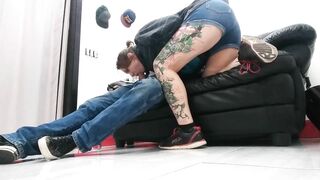 Back Room between Tattoos Spun Anal