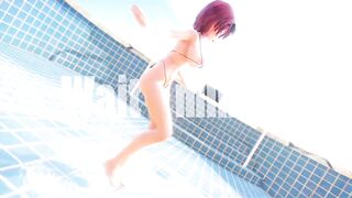 Mmd R18 Short Chan Celebrate into the Empty Pool no Water 3d