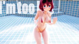 Mmd R18 Short Chan Celebrate into the Empty Pool no Water 3d
