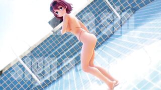 Mmd R18 Short Chan Celebrate into the Empty Pool no Water 3d