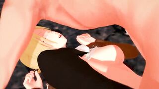 Attack on Titan - Annie Leonhart gets pounded by Titan