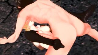 Attack on Titan - Annie Leonhart gets pounded by Titan