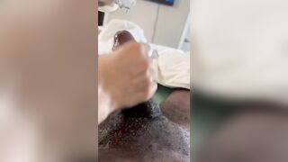 STROKING HUGE AFRICAN PENIS UNTIL IT EXPLODES