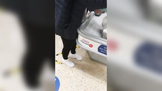 Step Milf into Pants Stuck under Shelf got Screwed by Step Son
