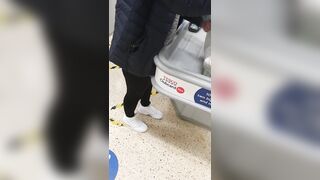 Step Milf into Pants Stuck under Shelf got Screwed by Step Son