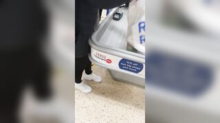 Step Milf into Pants Stuck under Shelf got Screwed by Step Son