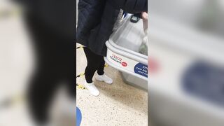 Step Milf into Pants Stuck under Shelf got Screwed by Step Son