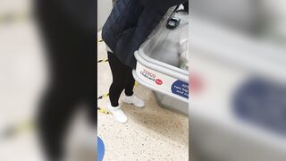 Step Milf into Pants Stuck under Shelf got Screwed by Step Son