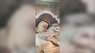 Amateur Cutie Oral Sex Gagging on Long Rough Penis