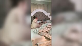Amateur Cutie Oral Sex Gagging on Long Rough Penis