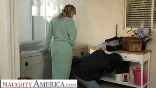 Sensual America - Long Tit Blonde Rachael Cavalli Fucks the Repairman after