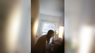 Amazingly Hot roomate shower spy - using toilet