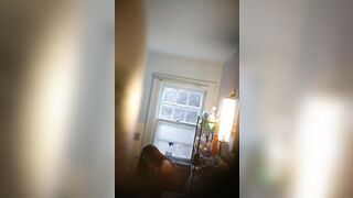 Amazingly Hot roomate shower spy - using toilet