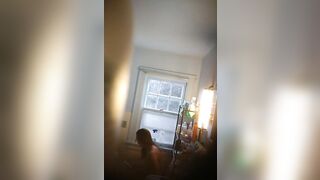 Amazingly Hot roomate shower spy - using toilet