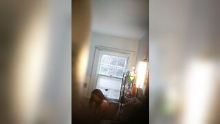 Amazingly Hot roomate shower spy - using toilet