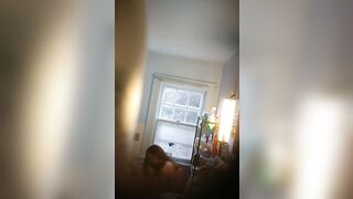 Amazingly Hot roomate shower spy - using toilet