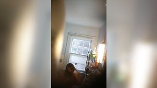 Amazingly Hot roomate shower spy - using toilet