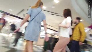Candid Big Jiggly Ass Next To Boyfriend