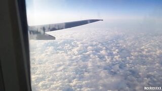 PUBLIC AIRPLANE Hand Job and Oral Sex - Bella Mur