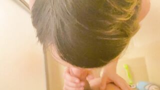 Silly Fiance Shaves Hubby offer Sloppy Fellatio inside Shower