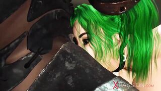 Sci-fi soldier fucks rough a Bae woman with big hooters